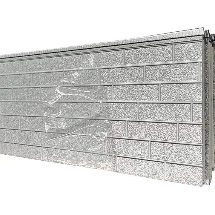 16mm Polyurethane Foam Wall Panel Metal Siding Exterior Metal Embossed ...