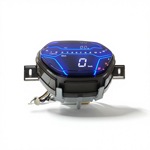 Nouveau compteur de vitesse numérique LED WYAHAY Street Wave EX5 Alpha 100 pour moto compatible, instrument ABS monté à l'avant, noir - Product Image 5