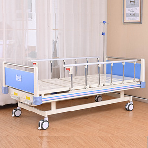 Cama de Hospital Fu Sen FS-A06 Manual con Manivela Simple o Doble, Ajustable en Respaldo y Elevación de Piernas, para Cuidado de Pacientes - Product Image 3