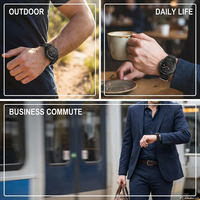Ensemble de montres OEM ODM en gros, boîtier et bracelet étanches en TPU et plastique avec options personnalisables, pièces de montre