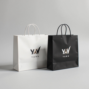 Bolsas de Compra de Papel Kraft con Logotipo Personalizado, Reutilizables, Lisas, con Diseño en Blanco - Product Image 5