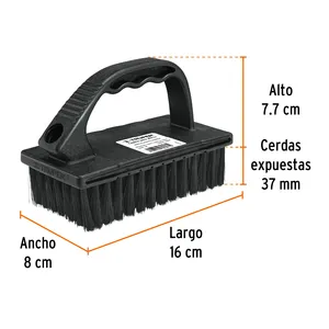 Truper spazzole di qualità industriale multiuso con setole naturali sintetiche in schiuma di setole scatola manico in legno con 6 unità - Product Image 3