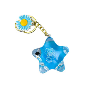 Mới cảm giác căng thẳng làm dịu chuyển động chất lỏng Keychain nước hẹn giờ Keyring làm bằng nhựa lỏng Keyring cho khả năng đọc tốt hơn - Product Image 2