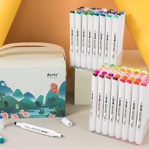 Ensemble de marqueurs d'art <span class=keywords><strong>Arrtx</strong></span> ALP80 couleurs stylos marqueurs à double pointe à base d'alcool marqueurs de croquis d'artiste permanent - Product Image 3