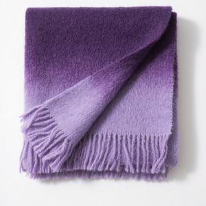 Tùy Chỉnh Nữ Hoàng Kích Thước <span class=keywords><strong>Alpaca</strong></span> <span class=keywords><strong>Merino</strong></span> Dệt Len Giường Ném 100% Len Rắn Mô Hình Mùa Đông Chăn - Product Image 1