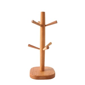 Support à tasses en bois en forme de branche, égouttoir de bureau, organisateur de rangement suspendu pour usage domestique - Product Image 5