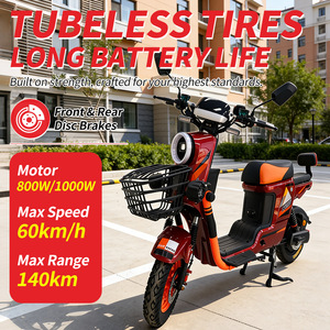 สกู๊ตเตอร์ไฟฟ้าแบบถอดแบตเตอรี่ได้ 60V32ah สำหรับผู้ใหญ่สองที่นั่ง 800W เหมาะสำหรับการเดินทาง ซื้อของ ไปโรงเรียน สำหรับ PH MY TH VN ขายส่ง - Product Image 1