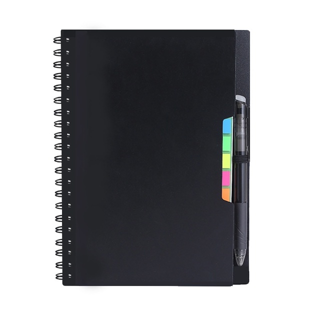 PP Waterproof Erasable Spiral Notebook Thickened Stone Paper High-Tech Gift for Repeated Writing & Note-Taking