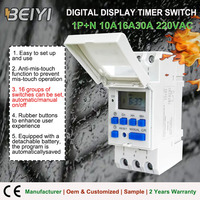 Sakelar Waktu Global Multi-Fungsi, Timer Mekanik Digital Mingguan yang Dapat Diprogram, 220V 15A untuk Berbagai Aplikasi