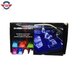Tira de luces LED RGB para Interior de coche, luz ambiental Dinámica con control remoto por voz, decorativa, USB, RGB - Product Image 6