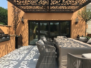 Pérgola Retráctil Vertical Transparente para Exteriores, Techo de Pérgola Retráctil, Pérgola Solar de Metal, Pérgola de Aluminio - Product Image 5