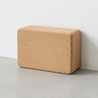 Blocs de yoga en liège naturel personnalisés de 4 pouces, anti-dérapants, résistants aux odeurs et à l'humidité, rectangulaires, marque QF, modèle 230803