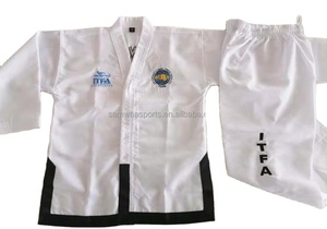 Dobok <span class=keywords><strong>TKD</strong></span> 2026 OEM de Alta Calidad, Uniforme de Taekwondo <span class=keywords><strong>ITF</strong></span> para Artes Marciales - Product Image 2