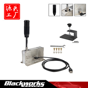 Sequential Shifter For Racing Steering Wheel 14.3cm <b>Black</b> Red Metal <b>Bracket</b> Paddle Shifter With Adjustable Clamp - Product Image 4
