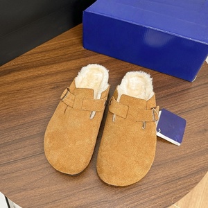 Sandalias Personalizadas Tipo Clogs, Cerradas, Planas, Antideslizantes, Acolchadas, de Gamuza, Cómodas, con Suela de Corcho, para Todas las Estaciones, para <span class=keywords><strong>Hombre</strong></span> - Product Image 2
