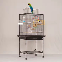 Cage à oiseaux amovible résistante à la rouille, cage à perroquets en métal durable, grande cage d'élevage pour oiseaux, cages et nichoirs pour animaux de compagnie