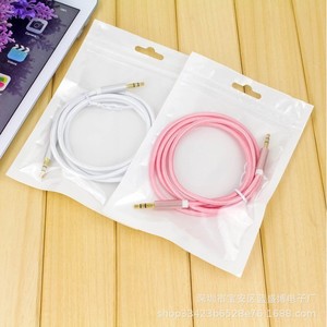 <b>Aux</b> Audio <b>Cable</b> 3.5 Mm Male To Male Copper Core Braid Shielded For Car Use PVC Jacket Polybag Packing - Product Image 1
