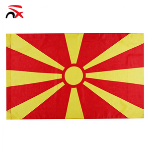 Drapeau de la Macédoine Nuoxin en gros, haute qualité, 3x5 pieds, polyester, drapeau national macédonien - Product Image 1
