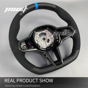 Volant en fibre de carbone microfibre personnalisé pour <span class=keywords><strong>BMW</strong></span>, mise à niveau LCI, G20 G30 330i 330e 430i 440i 530i 540i 550i <span class=keywords><strong>740d</strong></span> 750i 840i - Product Image 5