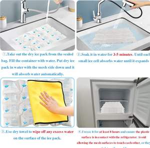 일회용 소프트 배송용 소형 미니 식품 등급 물 건조 젤 아이스 팩 시트 식품 배송 운송용 - Product Image 6