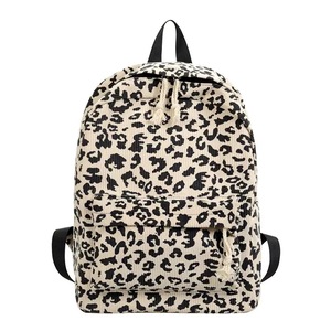 New Casual Embroidery <b>Backpack</b> Unisex <b>Leopard</b> Print Fashion Versatile Student Schoolbag - Product Image 3