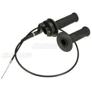 Puños de Manillar para Motocicleta de 7/8" (22mm) con Abrazadera de Acelerador y Cable de Acelerador para Motocicletas Todoterreno de 50cc-190cc - Product Image 2