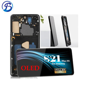 Für Samsung S21 Plus S21+ OLED Großhandel Hochwertiges <span class=keywords><strong>AMOLED</strong></span> <span class=keywords><strong>LCD</strong></span>-<span class=keywords><strong>Display</strong></span> mit Rahmen 1 Jahr Garantie Smartphone-Displaymodul - Product Image 1