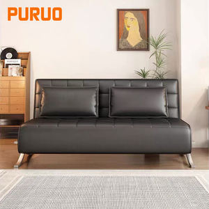 Puruo thời trang mới Bắc Âu Ý Châu Âu Ý sang trọng <span class=keywords><strong>Chester</strong></span> màu đen <span class=keywords><strong>SOFA</strong></span> PHÒNG KHÁCH gấp <span class=keywords><strong>Sofa</strong></span> giường - Product Image 3