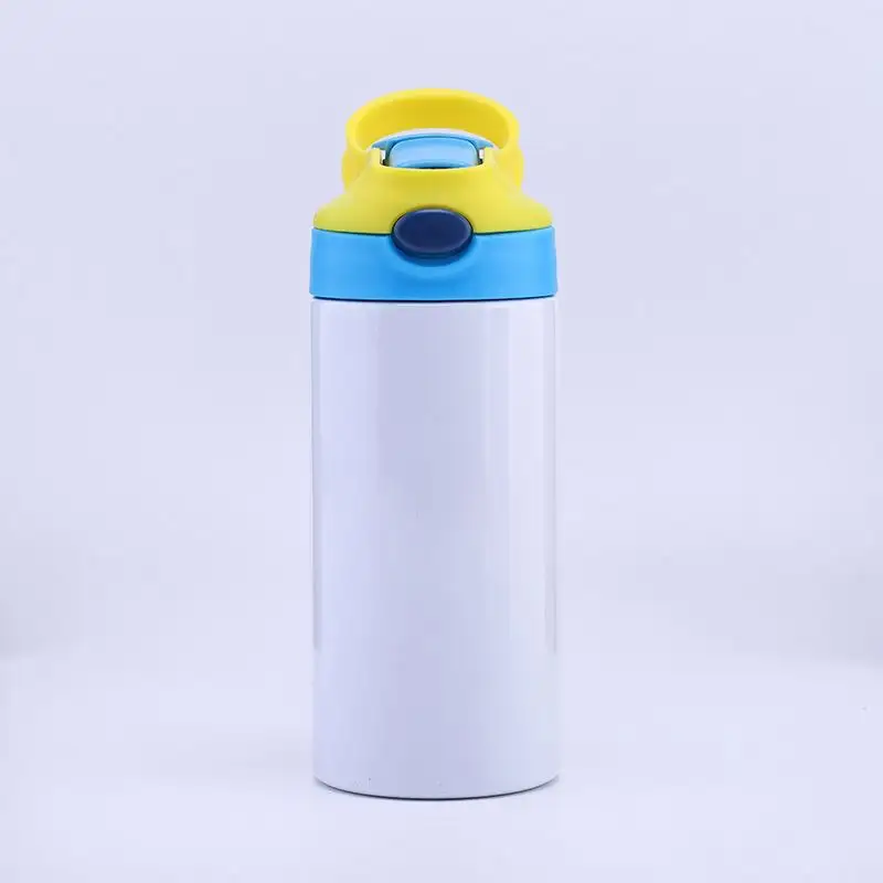 12oz Stainless Steel Toddler, Water Bottle Children Spill Proof Thermos Sublimation Sippy Cup/