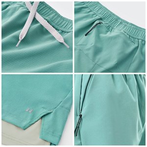 Shorts de sport respirants légers personnalisés de qualité supérieure UPF50 <span class=keywords><strong>anti</strong></span>-<span class=keywords><strong>UV</strong></span>, shorts de course à pied à séchage rapide pour hommes, pantalons décontractés - Product Image 3