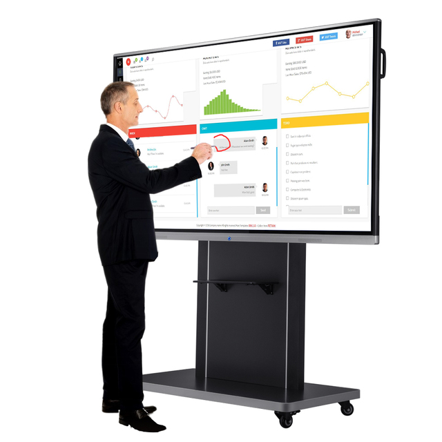65 Inch Interactive Flat Panel 4K Windows Android Manufacturer Smart Board Touch Screen IFPD Whiteboard Conference Display
