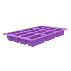Moule à savon rectangulaire en silicone à 12 cavités pour la fabrication artisanale de savon à froid, outils de pâtisserie - Product Image 3