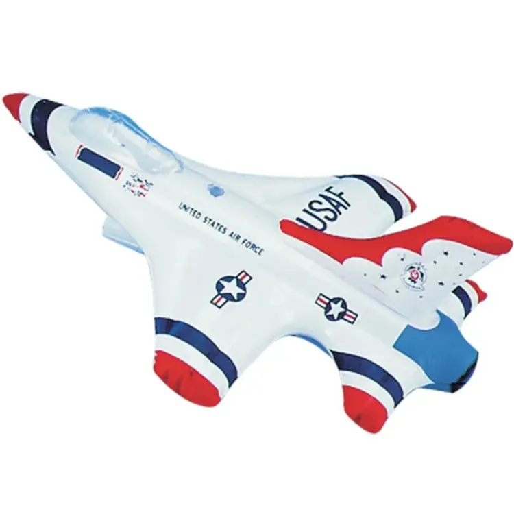 Avião inflável Thunderbird Jet de PVC de 18 polegadas para presentes promocionais personalizados