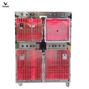 Jaula Veterinaria <span class=keywords><strong>de</strong></span> Acero Inoxidable 304 Resistente con Estructura Multicapa, Calefacción por Infrarrojos y Suministro <span class=keywords><strong>de</strong></span> Oxígeno - Product Image 1