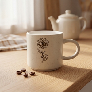 Taza de Porcelana con Diseño Floral Retro Creativo, Estilo Clásico, Apta para Lavavajillas y Microondas, Regalo Ideal para Café - Product Image 5
