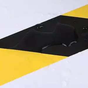 Customized Waterproof Yellow And Black PVC Warning Adhesive Floor Tape