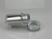 Bouteille en acrylique à double paroi épaisse, de qualité alimentaire, sans BPA, vide, pour pilules, comprimés, poudre, emballage de luxe pour compléments alimentaires