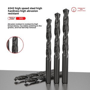 Mata Bor Lurus Baja Kecepatan Tinggi 6542Hss Hitam 1-14mm Mata Bor Putar dengan Gagang Lurus untuk Ujung Bor Berputar - Product Image 4