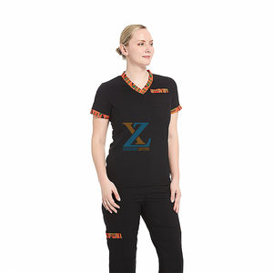 ชุดยูนิฟอร์มพยาบาลสำหรับพยาบาล,ชุดนักวาดภาพวิ่งผ้า Flex แบบยูนิเซ็กส์ดีไซน์<span class=keywords><strong>2022</strong></span>สำหรับพยาบาลหมอโรงพยาบาลสีชมพู Uniforme De Enfermera - Product Image 2