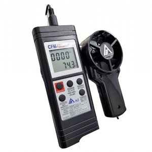TTLTES 8901 EB Instrument de mesure de vitesse portable, anémomètre de température avec plage de mesure de 0,4 à 35 m/s ; 80 à 6900 Ftm - Product Image 1