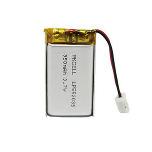 Lp552035 3.7v 350mAh 리튬이온 폴리머 리포 350mAh 배터리 3.7v 552035 UN38.3 인증 - Product Image 2