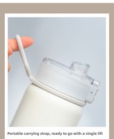 Thermos en acier inoxydable 316 non imprimé, haute valeur esthétique, grande capacité, pour filles, usage domestique, maintien thermique 6-12 heures