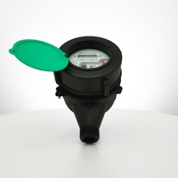 Compteur d'eau multi-jets en plastique à cadran sec R100 DN15 15mm Corps en nylon fileté Lecture directe résidentielle ISO 4064 IP68