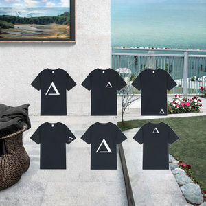 Oversized Knitted <b>Polyester</b>/Cotton <b>T</b>-<b>Shirt</b> Quick-Drying Eco-Friendly Digital Printing with Pattern for <b>Men</b> - Product Image 3