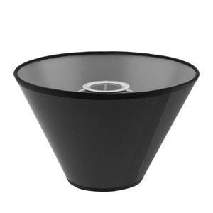 Costiero rustico minimalista illuminazione domestica interna paralume in PVC in tessuto nero lampada da tavolo per comodino lampada da pavimento cono asiatico - Product Image 5