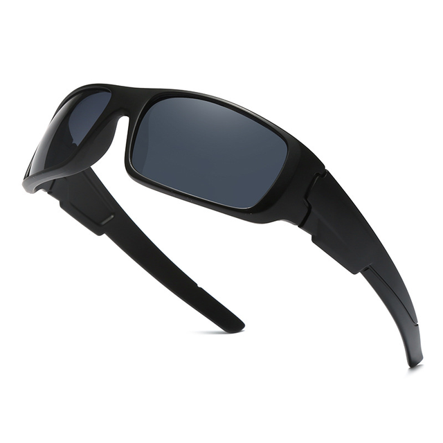 2025 Unisex Sports Sunglasses with UV400 Polar Lens Fashionable Designs Various Colors-Blue Logo Lens Boxed