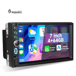 Autoradio Android intelligent avec écran IPS 7 pouces, CarPlay, Android Auto, GPS, WiFi, Bluetooth, radio FM, RDS, 4+64 Go, compatible avec plusieurs marques - Product Image 1