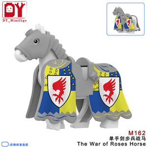 Bloques de Construcción de Caballos de Guerra Medievales de las Guerras de las Rosas, 6 Estilos de Caballeros a Caballo, Ladrillos Ensamblables, Juguetes Educativos DIY para Niños, Colección - Product Image 6