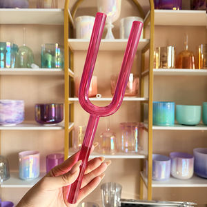 SUCCESS Juego de Diapasones de Cuarzo Transparente de 16mm-20mm, Instrumento de Sanación con Sonido de Chakra de Cristal con Sonido Prolongado y Estuche de Transporte - Product Image 2