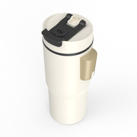 Tasse chauffante portable 12V/24V pour voiture, bouilloire électrique avec 6 niveaux de température et contrôle tactile pour café et thé en voyage